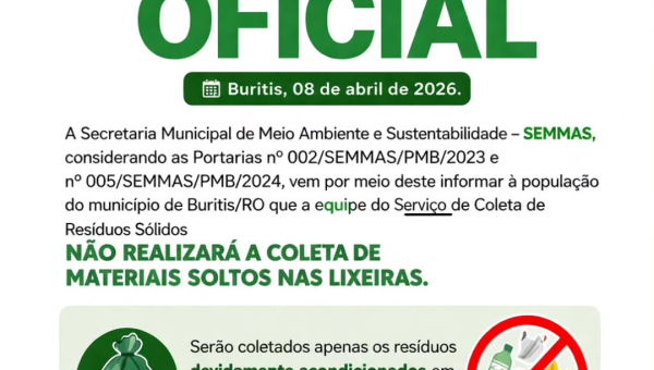 COMUNICADO OFICIAL - Secretaria Municipal de Meio Ambiente e Sustentabilidade – SEMMAS